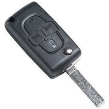 Autoklíč Obal Peugeot/Citroen 4tl. VA2 baterie PCB