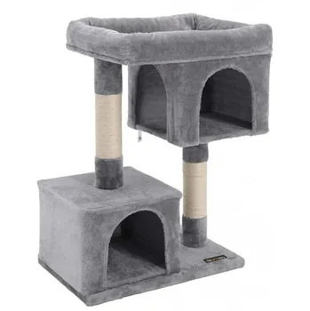 Feandrea Kočičí strom škrabadlo 84 cm světle šedý