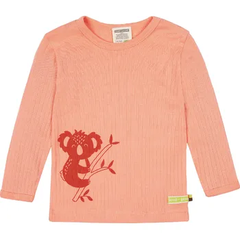 Dětské triko s dlouhým rukávem Koala oranžová loud + proud Velikost: 74/80