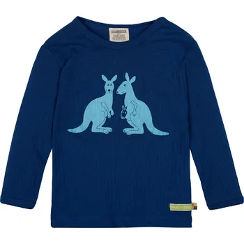 Dětské triko s dlouhým rukávem Klokani modrá loud + proud Velikost: 74/80