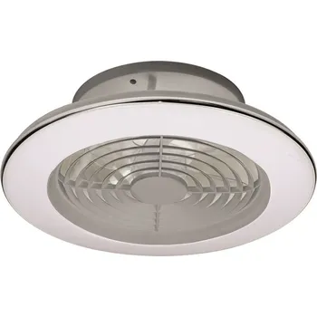 Stropní ventilátor Mantra 7494 Alisio Mini, stropní svítidlo s ventilátorem a dálkovým ovladačem, LED 70W 2700K-5000K, ventilátor 30W, stříbrná