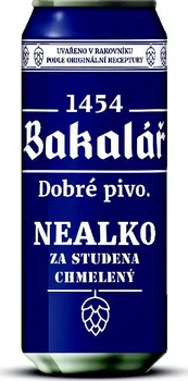Pivo Bakalář Nealko za studena chmelený 0,5 l plech