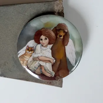 Dekorativní magnet Zuzana Honsová Andělské trio - magnet 56 mm