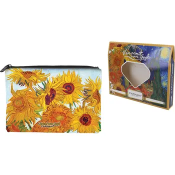 Carmani® Carmani - Kosmetická taštička V. Van Gogh, Sunflowers v dárkové krabičce - 22*16,5*1 cm