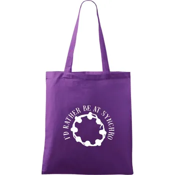 I'd Rather Be At Synchro - Taška bavlněná - 42 x 38 cm ( Fialová )