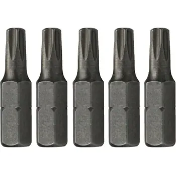 Bit 5x Šroubovací BIT Makita Profi - T9, 25mm, 1/4" (P-48066)