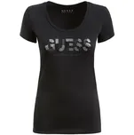 Guess Glitter Logo Tee W1GI36J1300-JBLK…