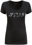 Guess Glitter Logo Tee W1GI36J1300-JBLK…