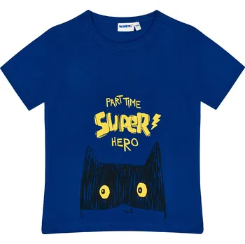 Chlapecké tričko Chlapecké triko Winkiki - WKB 91324, tmavě modrá Barva: Modrá, Velikost: 110