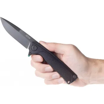 kapesní nůž ANV Z100BB Čepel: Čená DLC, Rukojeť / pojistka: GNR Černá / Liner Lock, Zubaté ostří: ANO + 349,-Kč