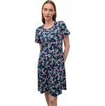 Dámská noční košile 16033-183 - Vamp tm.modrá s potiskem L
