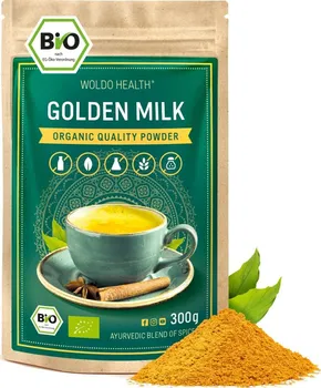 Přírodní produkt WoldoHealth Zlaté mléko kurkuma 300g