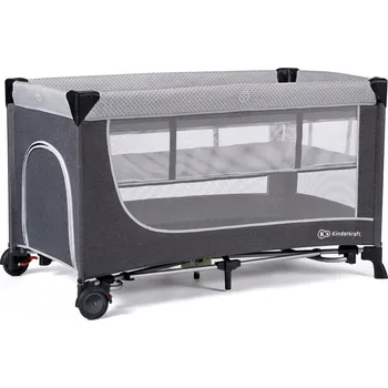 Dětská postýlka Cestovní postýlka Kinderkraft Leody Barva: Grey