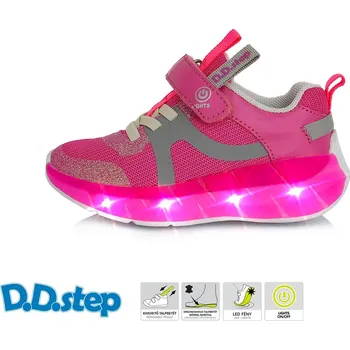 Dětská treková obuv D.D.Step D.D. step dívčí tenisky F61-921EM Barva: růžová, Velikost: 26