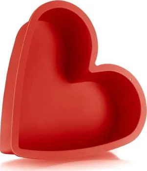 Banquet Culinaria silikonová forma srdce 26 × 26 cm červené