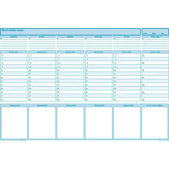 Manažerský plánovací záznamník, 49 x 33 cm, 50 listů, OP1285