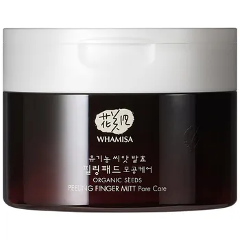 Pleťový peeling Whamisa Organic Seeds Peeling Finger Mitt Pore Care 180 g