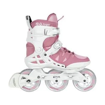 Kolečkové brusle Powerslide Phuzion Argon Rose 100 Trinity Kolečkové brusle růžová / bílá, UK 5, EU 38, US 6, 24,3 cm, 8,5 cm