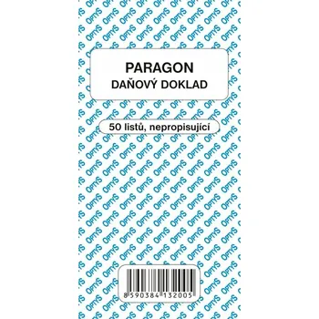 Tiskopis Obchodní paragon, 50 listů, OP1320
