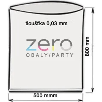 Obalový materiál Pytel LDPE 50x80 cm (30 µm) - transp.