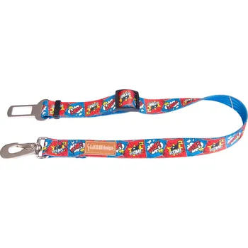 Obojek pro psa Lauren Design Bezpečnostní pás do auta pro psy Lauren Vzor: Comiks