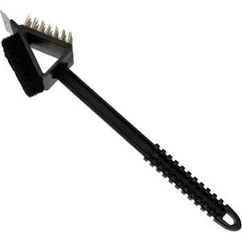 Příslušenství pro gril Kartáč se škrabkou a houbou na čištění grilu 3 v 1