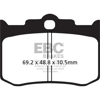 Brzdová destička Brzdové destičky EBC FA216/2HH