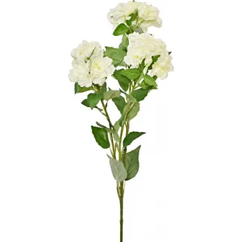 umělá květina Větvička Rhododendron bílá, 80 cm (124138 055 JT196 rhododendron bílý)