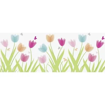 Okenní dekorace Heyda Okenní páska 7,6 cm x 2 m tulipány