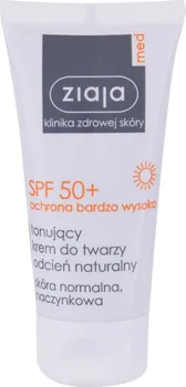 Přípravek na opalování Ziaja Med Protective Tinted Natural SPF50+ 50 ml