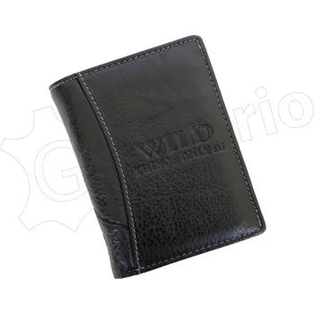 Peněženka Černá kožená peněženka Wild Things Only 5500