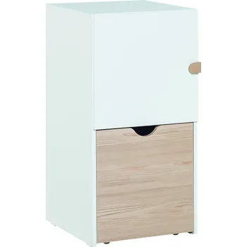 Policová skříň Komoda s dvířky a kontejnerem Stige