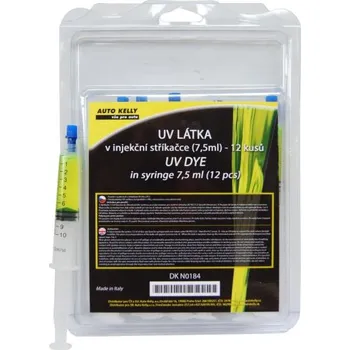 Provozní kapalina UV látka pro R-134a/R12 12 x 7,5 ml - inj. stříkačka