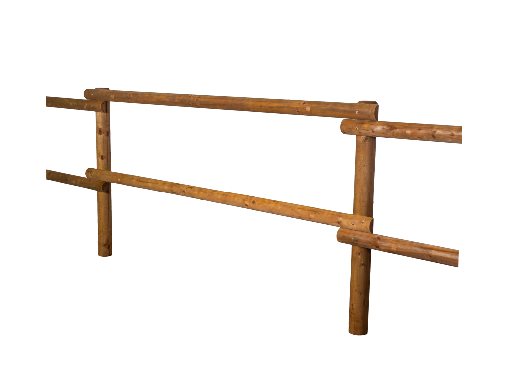 DŘEVĚNÁ OHRADA - typ EKONOM - v. 120 cm, 2x svlak