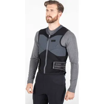 Motocyklový chránič hrudi a pátěře Pánská Motocyklová vesta s chrániči Knox Track Vest III černo/šedá Velikost: S