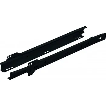 Nábytkové kování Walteco Rolničkový výsuv 350mm, černý, nosnost 20 kg, 1 pár