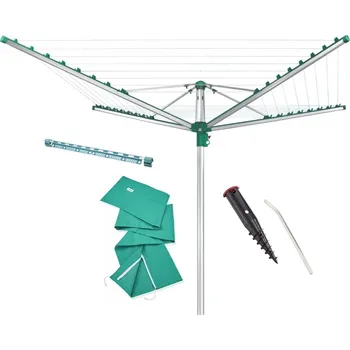 Sušák na prádlo Leifheit Linomatic Easy 400 sušák + ukotvovací držák + ochranný obal + držák na drobné prádlo