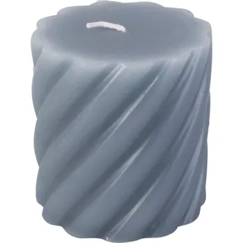 Svíčka Svíčka Swirl S 7,5cm modrá Present Time (Barva- modrá)