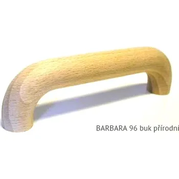 Nábytkové kování dřevěná úchytka BARBARA 64,96 doprodej Varianta: BARBARA 96 buk přírodní