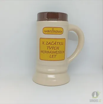 Sklenice Korbel k narozeninám K začátku tvých nejkrásnějších let