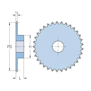 Řetěz na kolo Řetězové kolo SKF PHS 12B-1BH25 disk s nábojem - kalené zuby