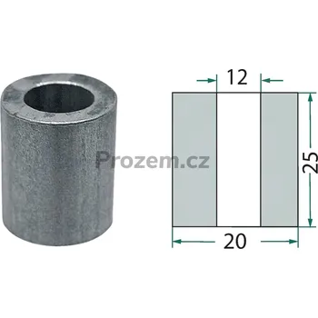 Hmoždinka Pouzdro pro Fischer, Mc Connel, Mulag, Noremat, Rousseau, S.M.A., 520057, 520057, 103037, 12/20 mm