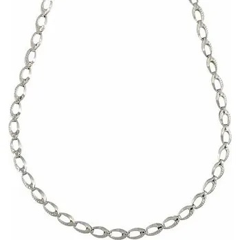 Náhrdelník Stříbrný náhrdelník agganciato oválky délka náhrdelníku 42cm