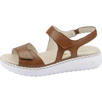 Dámské sandále Waldläufer 731004 dámské kožené sandály šíře H - hnědá Barva: Hnědá, Velikost: 37,5