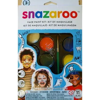 Snazaroo Sada 8 barev na obličej, voják/tygr