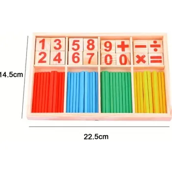 Dřevěná hračka Montessori dřevěné hračky - počítací tyčinky