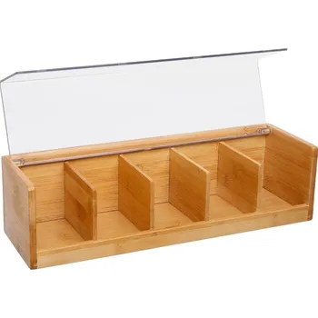 Konvice na čaj Secret de Gourmet Bambusová krabička na čaj, 36x11x10 cm