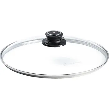 Poklice Skleněná poklice s nastavitelným ventilem s průměrem 28 cm, pro nádobí Swiss Diamond®