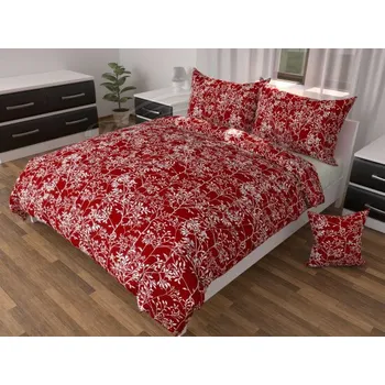 Povlečení Dante Povlečení krep Mark červený - 40 x 40 cm