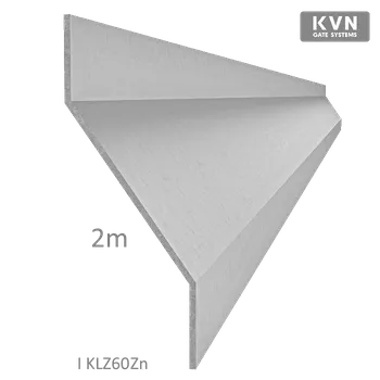 Z-profil lamela L-2000 mm, 27x46x27x1,5 mm, zinkovaný plech, použití pro plotovou výplň, možnost použít s KU60Zn, cena za 2 metrový kus